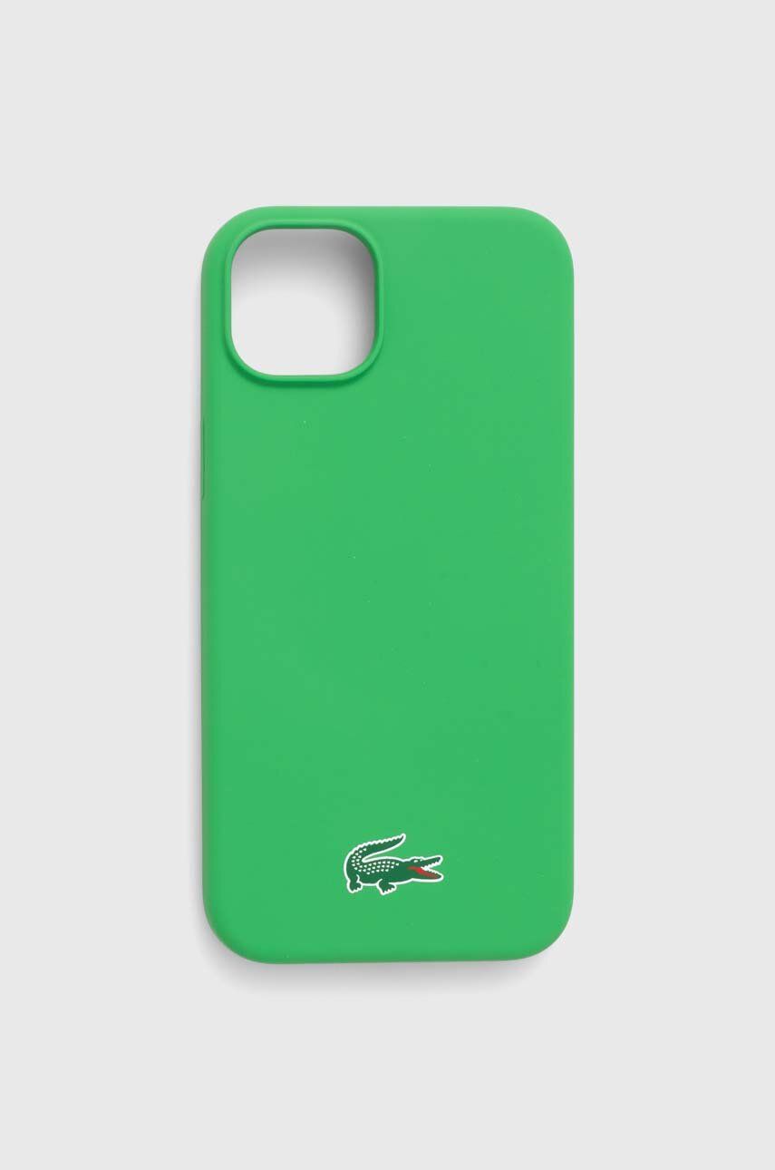 Lacoste Husă pentru telefon iPhone 15 Plus / 14 Plus 6.7" culoarea verde Lacoste Husă pentru telefon iPhone 15 Plus / 14 Plus 6.7" culoarea verde