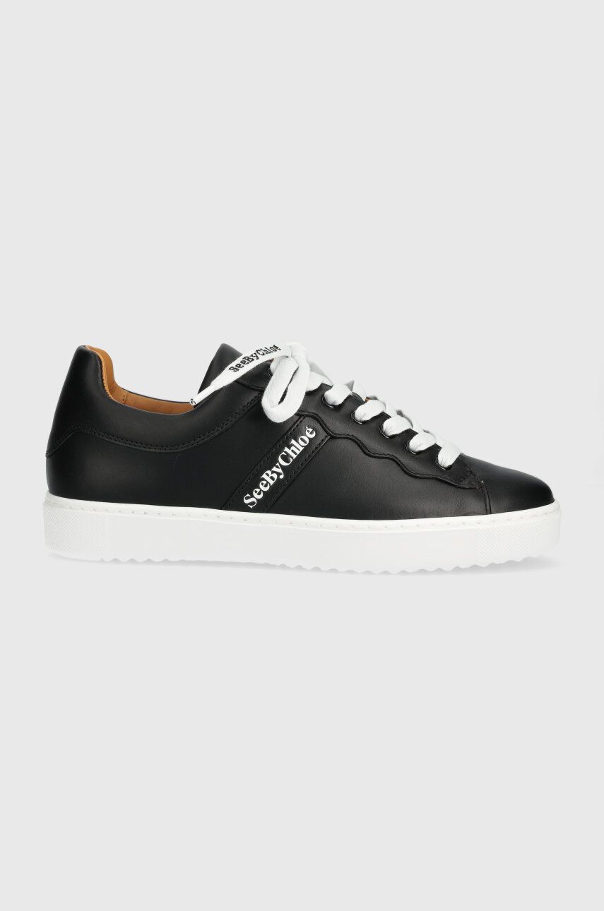 See by Chloé sneakers din piele Essie culoarea negru, SB39210A See by Chloé sneakers din piele Essie culoarea negru, SB39210A