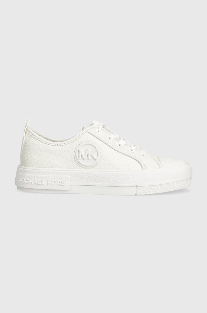 MICHAEL Michael Kors tenisi Evy femei, culoarea alb, 43R4EYFS1D MICHAEL Michael Kors tenisi Evy femei, culoarea alb, 43R4EYFS1D