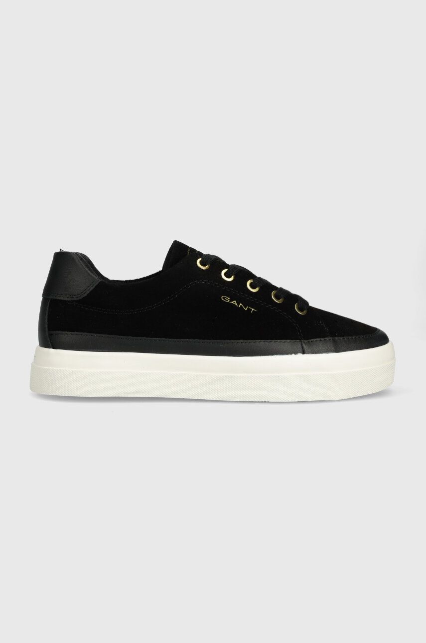 Gant sneakers din piele intoarsă Avona culoarea negru, 28533447.G00 Gant sneakers din piele intoarsă Avona culoarea negru, 28533447.G00