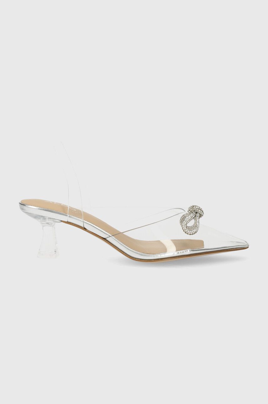 Aldo pantofi cu toc Hiltin culoarea argintiu, 13388801.Hiltin Aldo pantofi cu toc Hiltin culoarea argintiu, 13388801.Hiltin