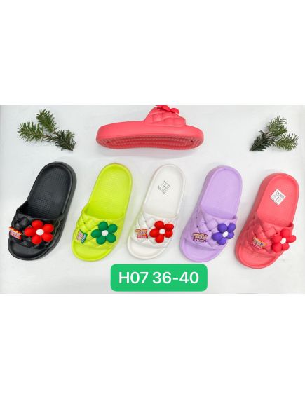 En-gros Papuci pentru dama, model confortabil, cu Floare, diverse culori En-gros Papuci pentru dama, model confortabil, cu Floare, diverse culori