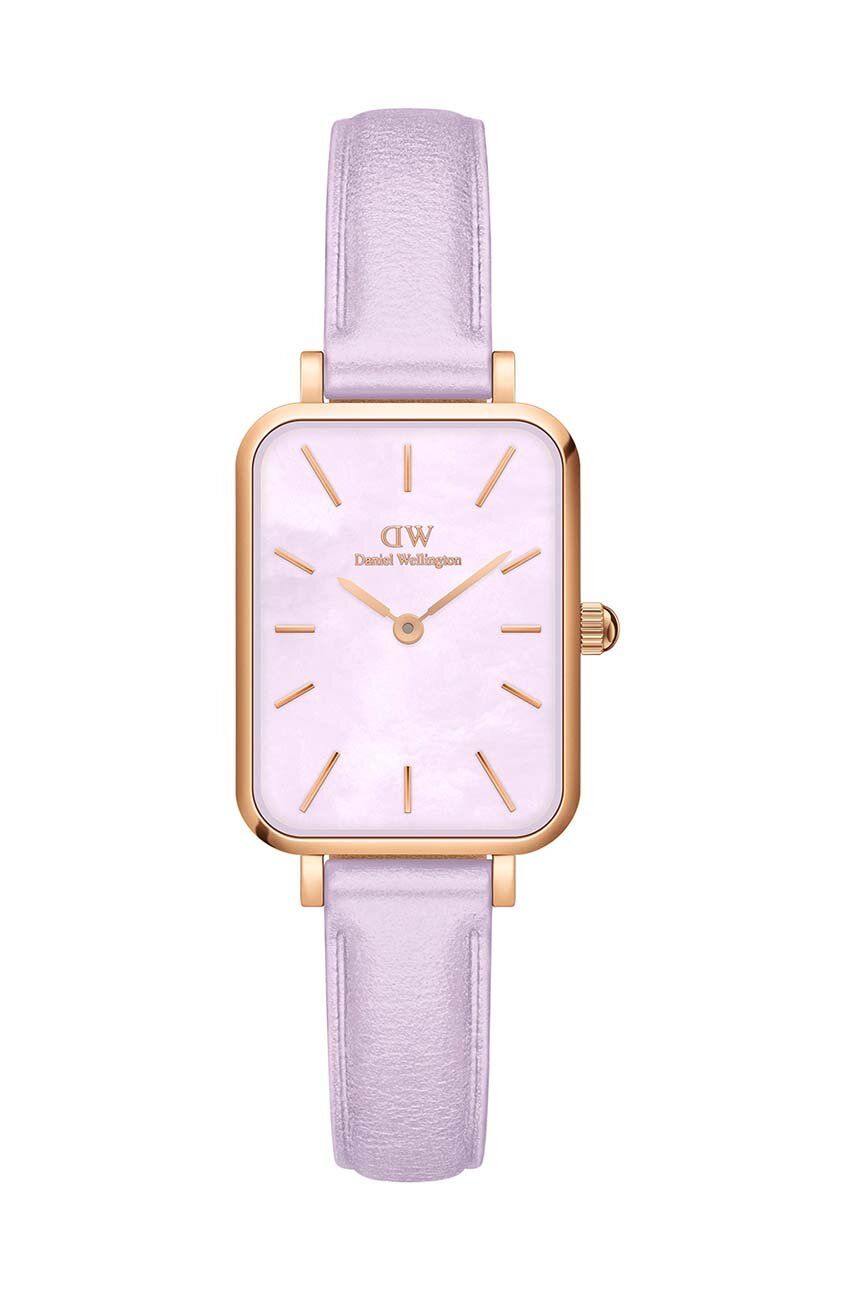 Daniel Wellington ceas Quadro Lavender femei, culoarea violet Daniel Wellington ceas Quadro Lavender femei, culoarea violet