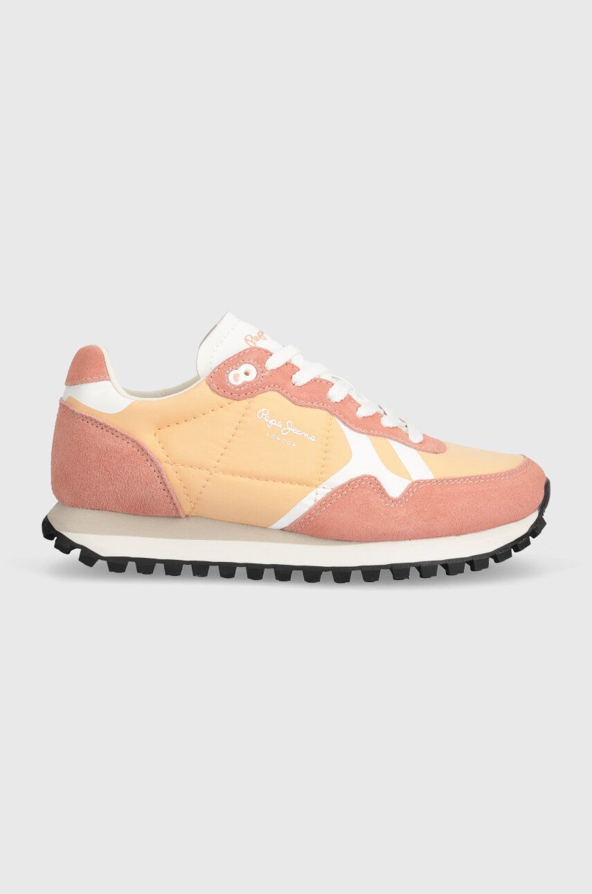 Pepe Jeans sneakers PLS40013 culoarea portocaliu, BRIT-ON PRINT W Pepe Jeans sneakers PLS40013 culoarea portocaliu, BRIT-ON PRINT W