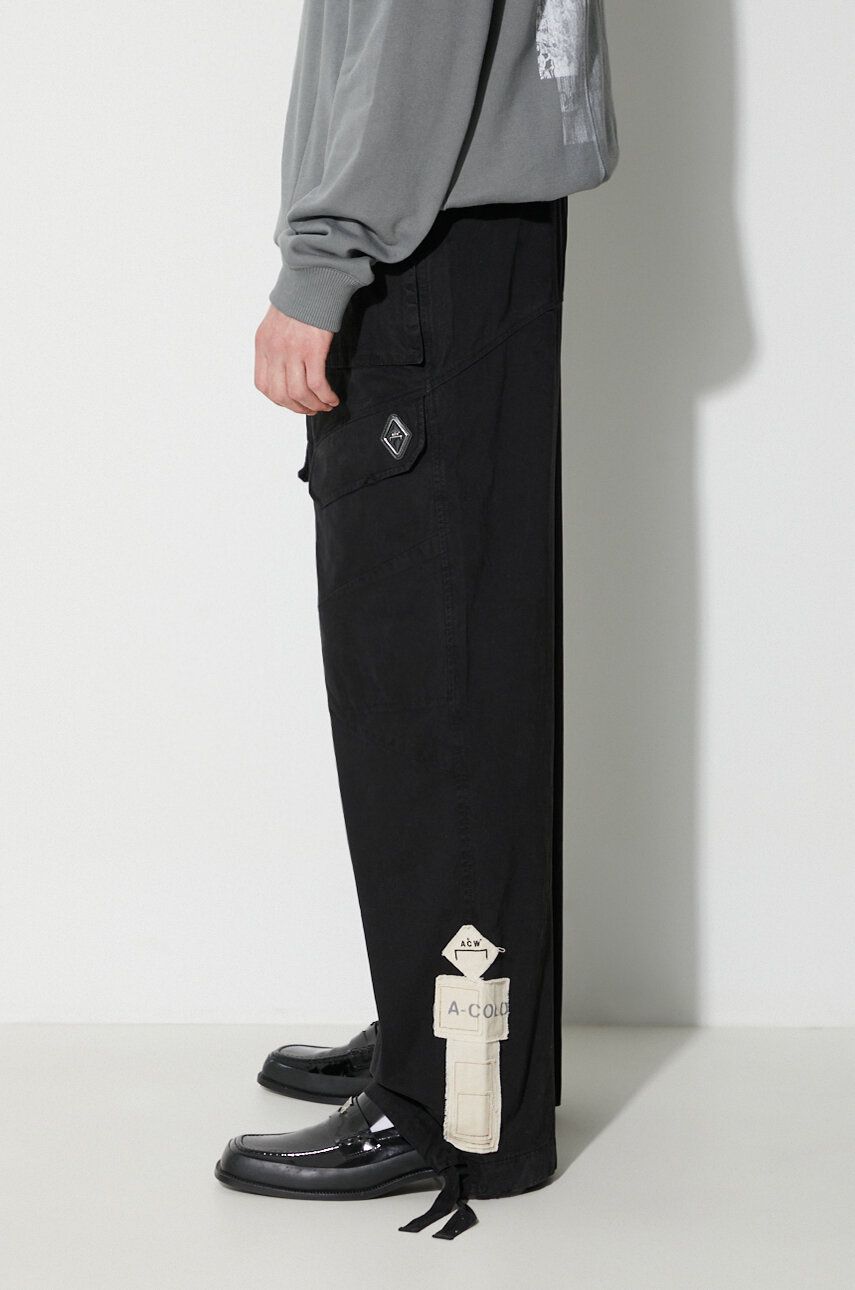 A-COLD-WALL* pantaloni de bumbac ANDO CARGO PANT culoarea negru, cu fit cargo ACWMB209A A-COLD-WALL* pantaloni de bumbac ANDO CARGO PANT culoarea negru, cu fit cargo ACWMB209A