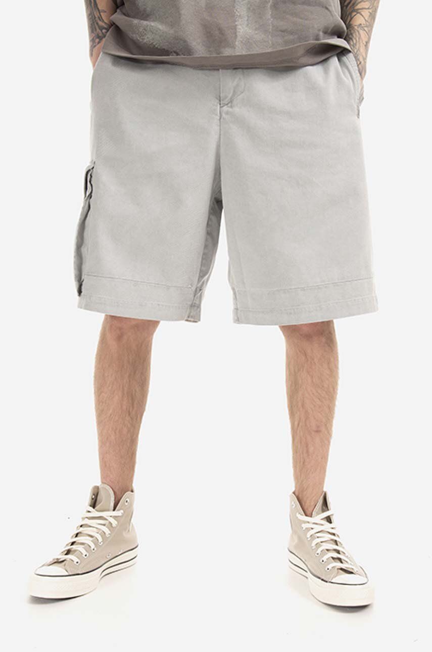 A-COLD-WALL* pantaloni scurți din bumbac Density Shorts culoarea gri ACWMB108.-LIGHTGREY A-COLD-WALL* pantaloni scurți din bumbac Density Shorts culoarea gri ACWMB108.-LIGHTGREY