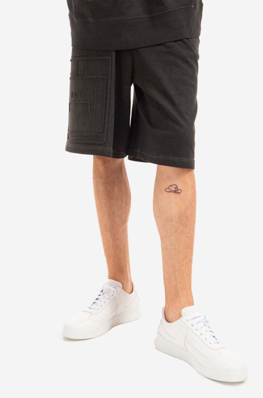 A-COLD-WALL* pantaloni scurți din bumbac Dissolve culoarea negru ACWMB101.-BLACK A-COLD-WALL* pantaloni scurți din bumbac Dissolve culoarea negru ACWMB101.-BLACK
