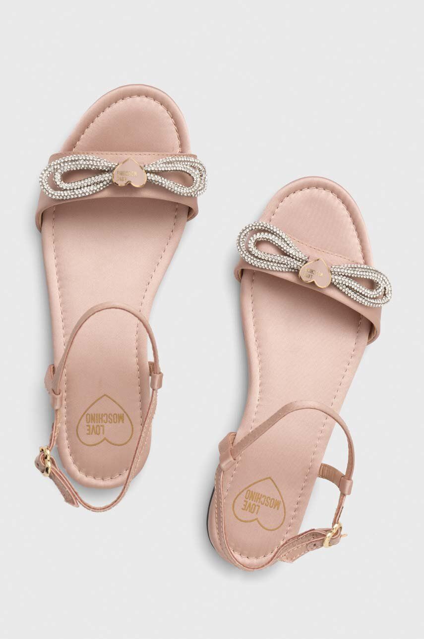 Love Moschino sandale femei, culoarea roz JA16181G1IJO0601 Love Moschino sandale femei, culoarea roz JA16181G1IJO0601