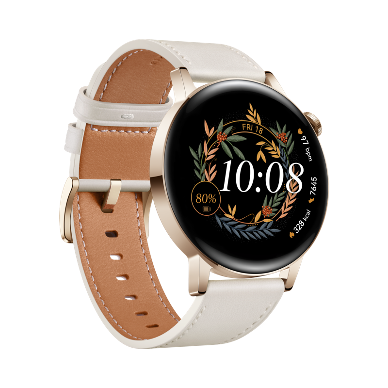HUAWEI WATCH GT 3 42mm Gold White Elegant, Android/iOS HUAWEI WATCH GT 3 42mm Gold White Elegant, Android/iOS