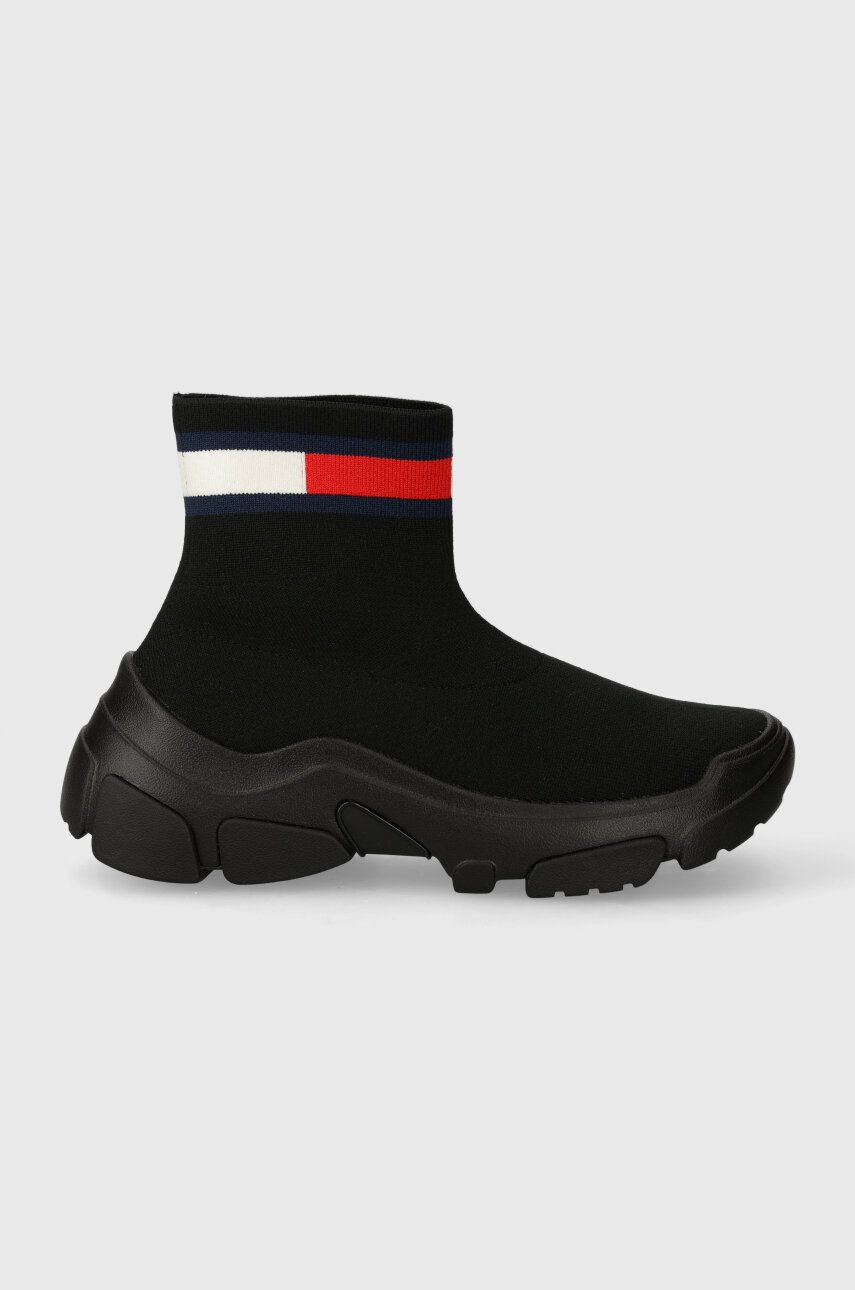 Tommy Jeans sneakers TJW SOCK BOOT culoarea negru, EN0EN02446 Tommy Jeans sneakers TJW SOCK BOOT culoarea negru, EN0EN02446