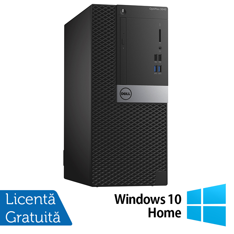 Calculator DELL Optiplex 3040 Tower, Intel Core i3-6100 3.70GHz, 4GB DDR3, 500GB SATA + Windows 10 Home Calculator DELL Optiplex 3040 Tower, Intel Core i3-6100 3.70GHz, 4GB DDR3, 500GB SATA + Windows 10 Home