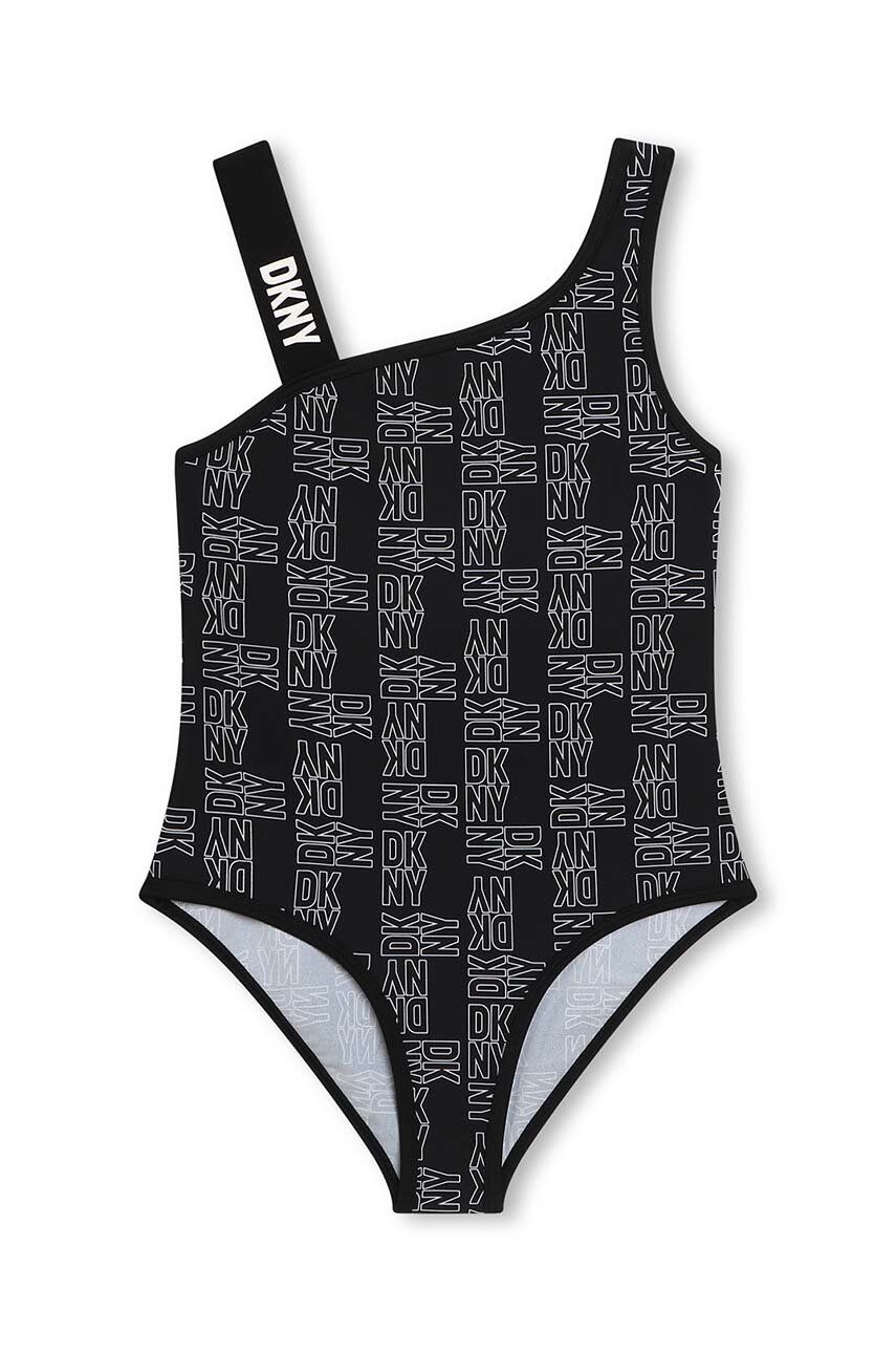 Dkny costum de baie dintr-o bucată pentru copii culoarea negru Dkny costum de baie dintr-o bucată pentru copii culoarea negru