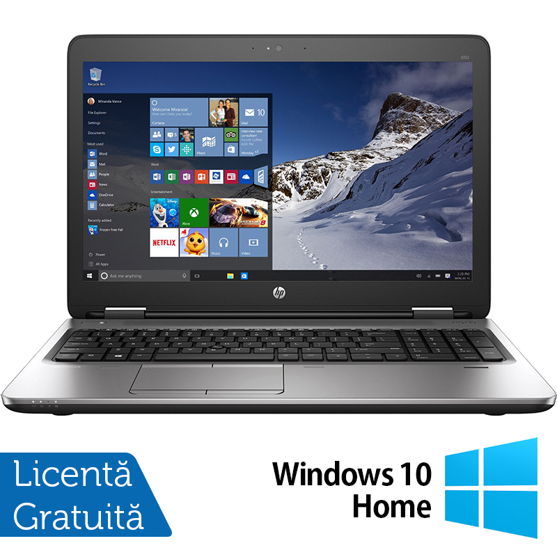 Laptop Refurbished HP ProBook 650 G2, Intel Core i5-6200U 2.30GHz, 8GB DDR4, 256GB SSD, 15.6 Inch HD, Tastatura Numerica + Windows 10 Home Laptop Refurbished HP ProBook 650 G2, Intel Core i5-6200U 2.30GHz, 8GB DDR4, 256GB SSD, 15.6 Inch HD, Tastatura Numerica + Windows 10 Home