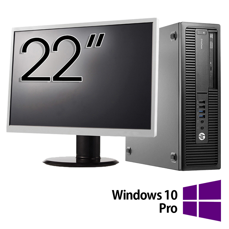 Pachet Refurbished Calculator HP EliteDesk 800 G2 SFF, Intel Core i5-6500 3.20GHz, 8GB DDR4, 256GB SSD + Monitor 22 Inch + Windows 10 Pro Pachet Refurbished Calculator HP EliteDesk 800 G2 SFF, Intel Core i5-6500 3.20GHz, 8GB DDR4, 256GB SSD + Monitor 22 Inch + Windows 10 Pro