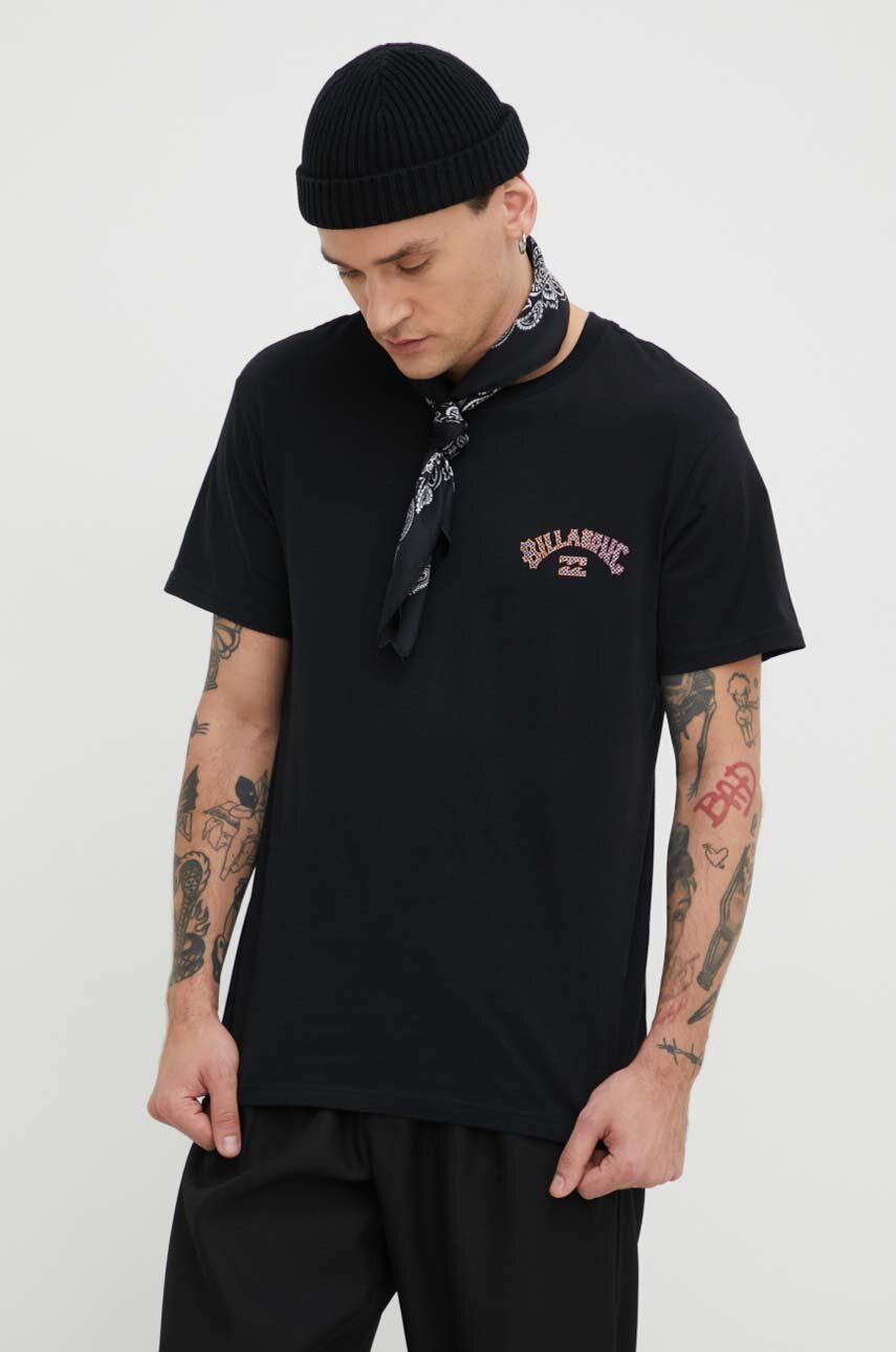 Billabong tricou din bumbac barbati, culoarea negru, cu imprimeu Billabong tricou din bumbac barbati, culoarea negru, cu imprimeu