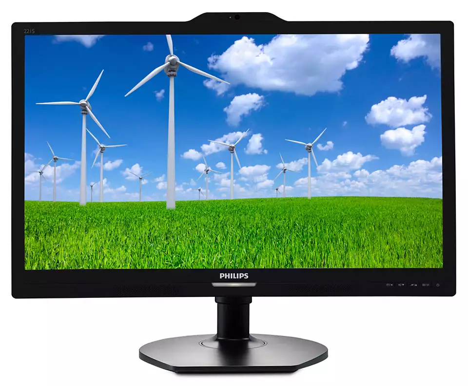 Monitor Second Hand PHILIPS P221S6Q, 21.5 Inch Full HD IPS LED, VGA, DVI, Display Port, Webcam, Fara Picior Monitor Second Hand PHILIPS P221S6Q, 21.5 Inch Full HD IPS LED, VGA, DVI, Display Port, Webcam, Fara Picior
