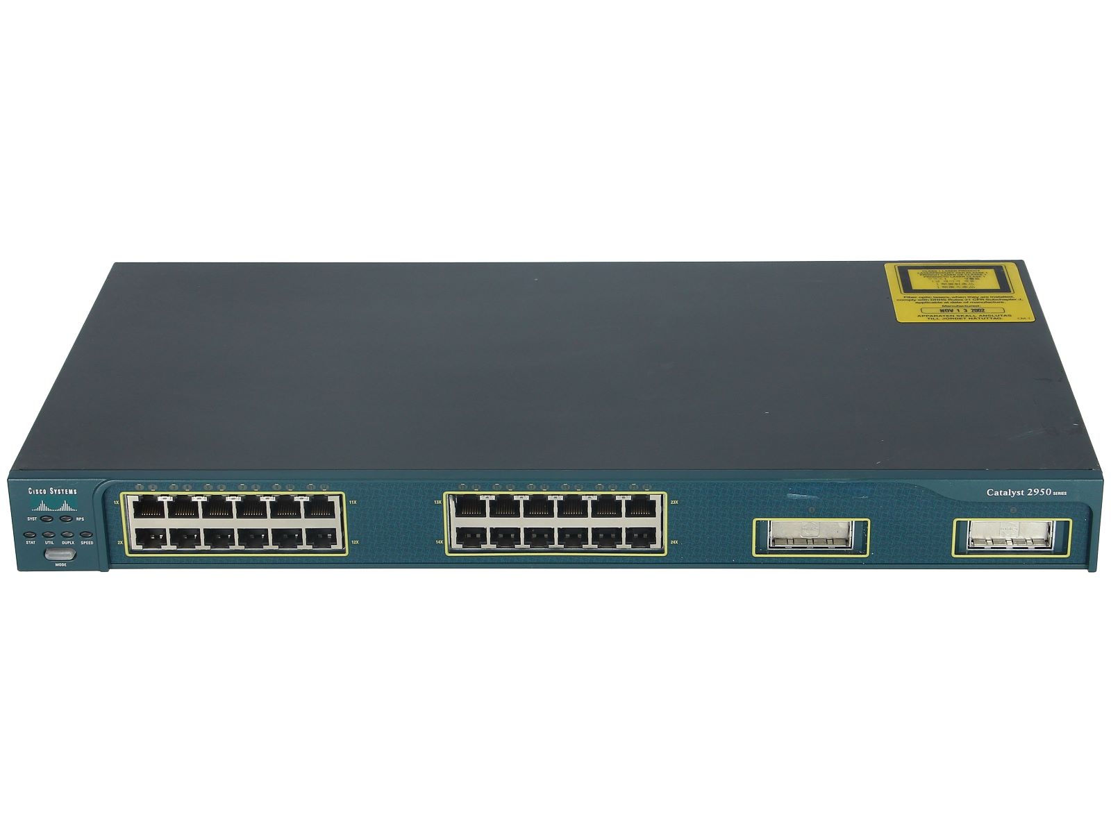 Switch Second Hand CISCO WS-C2950G-24-EI, 24 x Porturi 10/100, 2 x Porturi GBIC, Managed Switch Second Hand CISCO WS-C2950G-24-EI, 24 x Porturi 10/100, 2 x Porturi GBIC, Managed