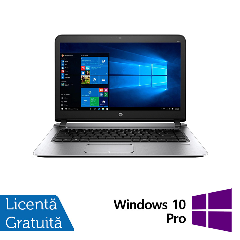 Laptop Refurbished HP ProBook 440 G3, Intel Core i3-6100U 2.30GHz, 8GB DDR3, 256GB SSD, 14 Inch Full HD, Webcam + Windows 10 Pro Laptop Refurbished HP ProBook 440 G3, Intel Core i3-6100U 2.30GHz, 8GB DDR3, 256GB SSD, 14 Inch Full HD, Webcam + Windows 10 Pro