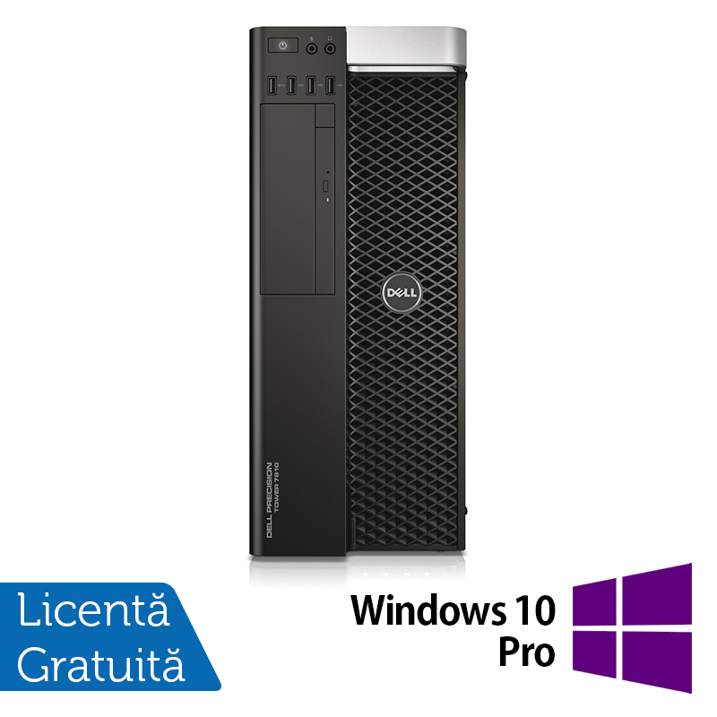 Workstation Refurbished DELL Precision T7810, 1x Intel Xeon 16 Core E5-2683 V4 2.10 - 3.00GHz, 32GB DDR4, 480GB SSD + 2TB HDD, nVidia Quadro K5200/8GB, DVD-RW + Windows 10 Pro Workstation Refurbished DELL Precision T7810, 1x Intel Xeon 16 Core E5-2683 V4 2.10 - 3.00GHz, 32GB DDR4, 480GB SSD + 2TB HDD, nVidia Quadro K5200/8GB, DVD-RW + Windows 10 Pro