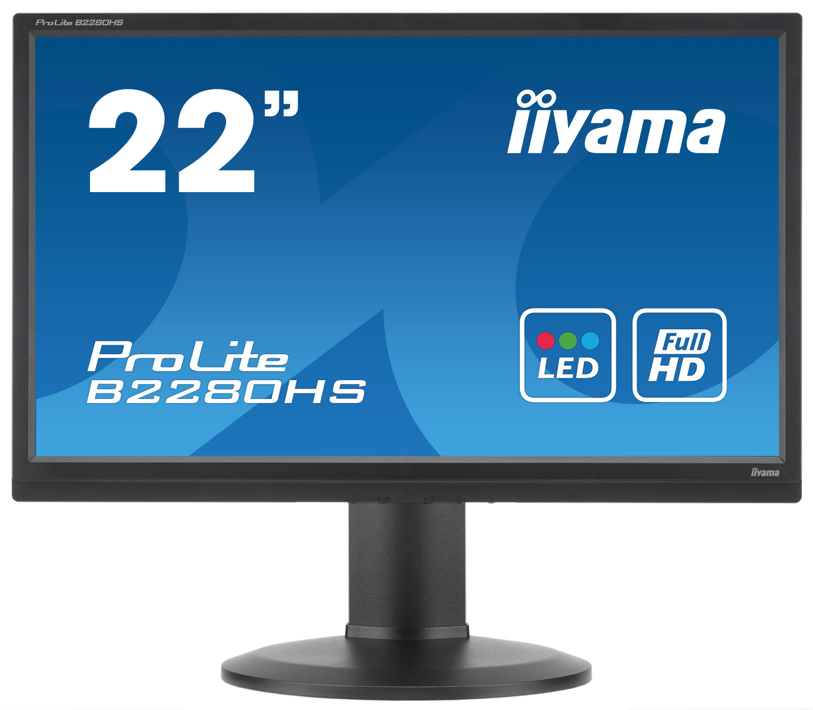 Monitor Second Hand Iiyama B2280HS, 22 Inch Full HD LED, VGA, DVI, Display Port Monitor Second Hand Iiyama B2280HS, 22 Inch Full HD LED, VGA, DVI, Display Port