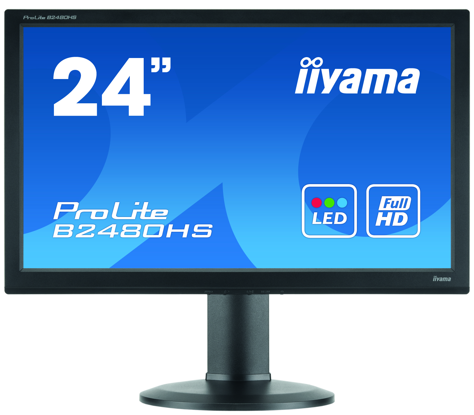 Monitor Second Hand iiYama ProLite B2480HS, 24 Inch Full HD LED, VGA, DVI, HDMI Monitor Second Hand iiYama ProLite B2480HS, 24 Inch Full HD LED, VGA, DVI, HDMI