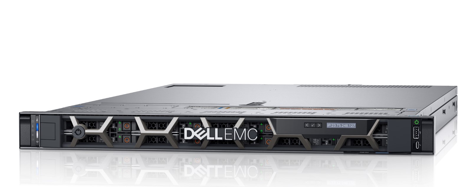 Server Refurbished Dell R640, 2 x Intel Xeon Gold 6262 24-Core 1.9 - 3.6GHz, 128GB DDR4, 2 x SSD 1TB + 4 x 1.8TB HDD SAS/10k, Perc H740P/8GB Mini, 4 x Gigabit, iDRAC 9 Enterprise, 2 x 750W PSU, LCD Front Bezel Quick Sync