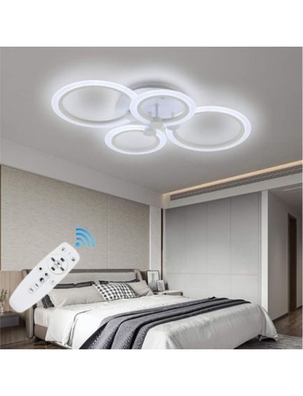 LUSTRA LED CERCURI EN GROSS, 56W CU 4 BRATE 3 CULORI+IR 580mm x 90mm LUSTRA LED CERCURI EN GROSS, 56W CU 4 BRATE 3 CULORI+IR 580mm x 90mm