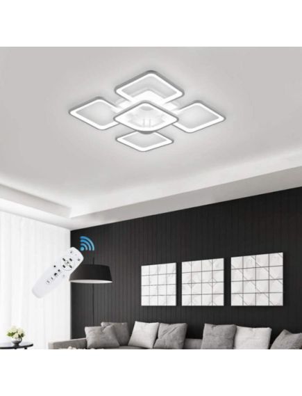 LUSTRA LED PATRATE EN GROSS, 104W CU 5 BRATE 3 CULORI+IR 610x90mm LUSTRA LED PATRATE EN GROSS, 104W CU 5 BRATE 3 CULORI+IR 610x90mm