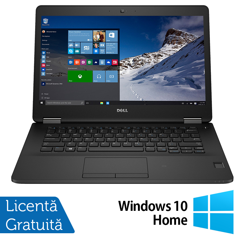 Laptop Refurbished DELL Latitude E7470, Intel Core i5-6300U 2.40GHz, 8GB DDR4, 256GB SSD, 14 Inch HD + Windows 10 Home Laptop Refurbished DELL Latitude E7470, Intel Core i5-6300U 2.40GHz, 8GB DDR4, 256GB SSD, 14 Inch HD + Windows 10 Home