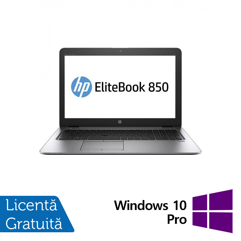 Laptop Refurbished HP EliteBook 850 G3, Intel Core i7-6500U 2.50GHz, 8GB DDR4, 256GB SSD, 15.6 Inch Full HD, Webcam + Windows 10 Pro Laptop Refurbished HP EliteBook 850 G3, Intel Core i7-6500U 2.50GHz, 8GB DDR4, 256GB SSD, 15.6 Inch Full HD, Webcam + Windows 10 Pro