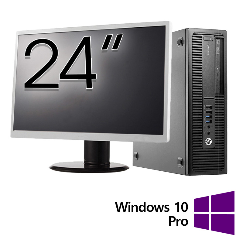 Pachet Calculator Refurbished HP EliteDesk 800 G2 SFF, Intel Core i5-6500 3.20GHz, 16GB DDR4, 512GB SSD + Monitor 24 Inch + Windows 10 Pro Pachet Calculator Refurbished HP EliteDesk 800 G2 SFF, Intel Core i5-6500 3.20GHz, 16GB DDR4, 512GB SSD + Monitor 24 Inch + Windows 10 Pro
