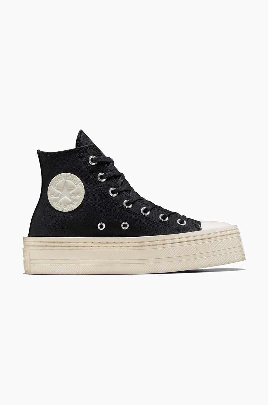 Converse teniși Chuck Taylor All Star Modern Lift femei, culoarea negru, A06141C Converse teniși Chuck Taylor All Star Modern Lift femei, culoarea negru, A06141C