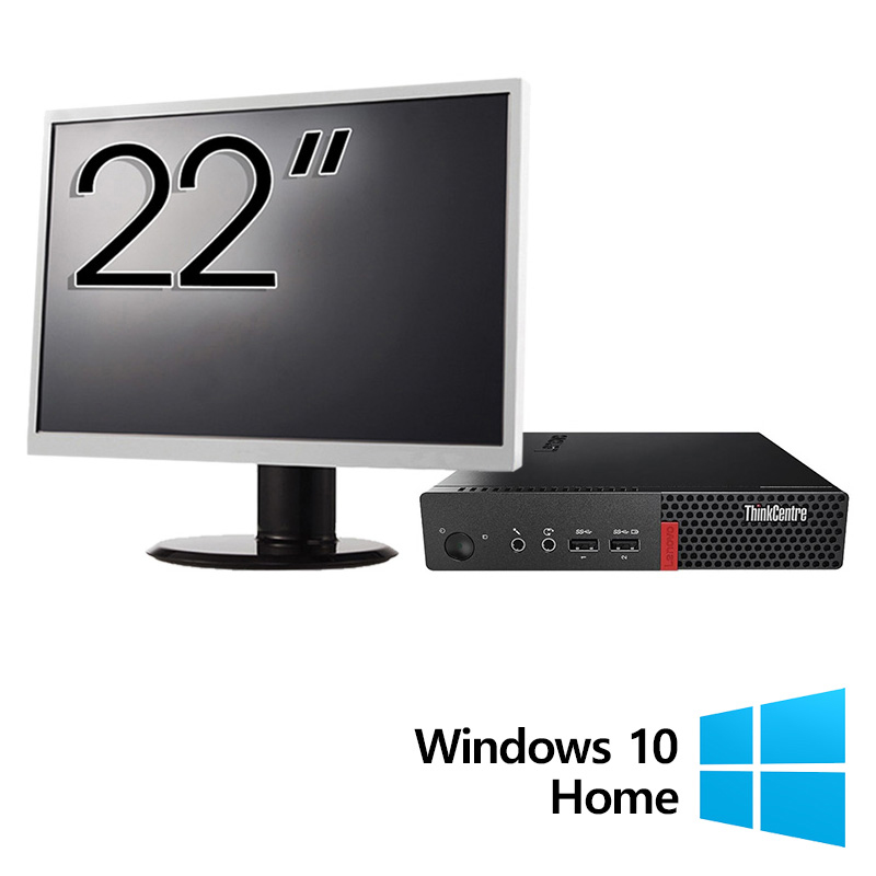 Pachet Refurbished Calculator Lenovo ThinkCentre M710q Mini PC, Intel Core i5-6500T 2.50GHz, 16GB DDR4, 512GB SSD + Monitor 22 Inch + Windows 10 Home Pachet Refurbished Calculator Lenovo ThinkCentre M710q Mini PC, Intel Core i5-6500T 2.50GHz, 16GB DDR4, 512GB SSD + Monitor 22 Inch + Windows 10 Home