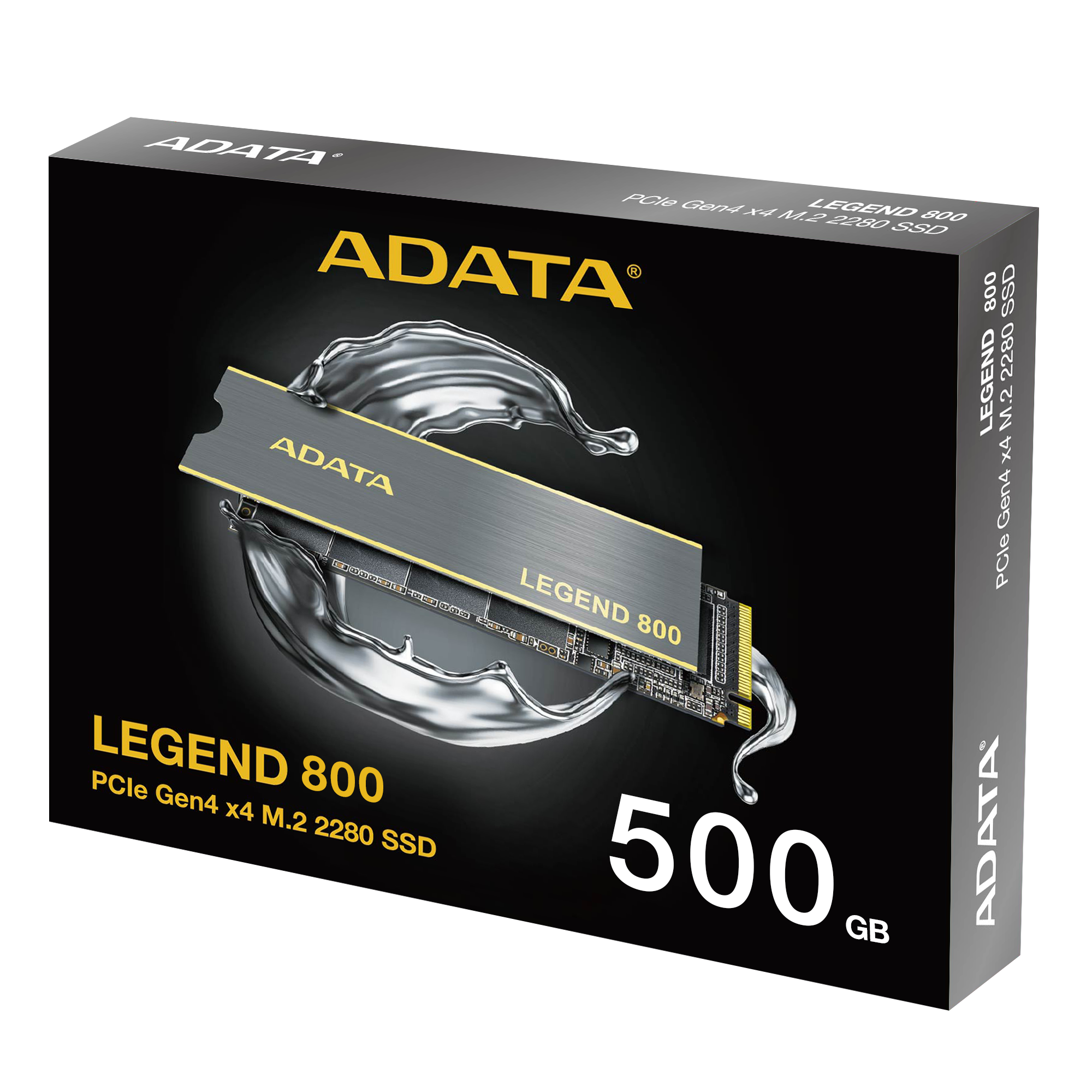 Solid-State Drive (SSD) ADATA Legend 800, 500GB, PCI Express 4.0 x4, M.2 Solid-State Drive (SSD) ADATA Legend 800, 500GB, PCI Express 4.0 x4, M.2