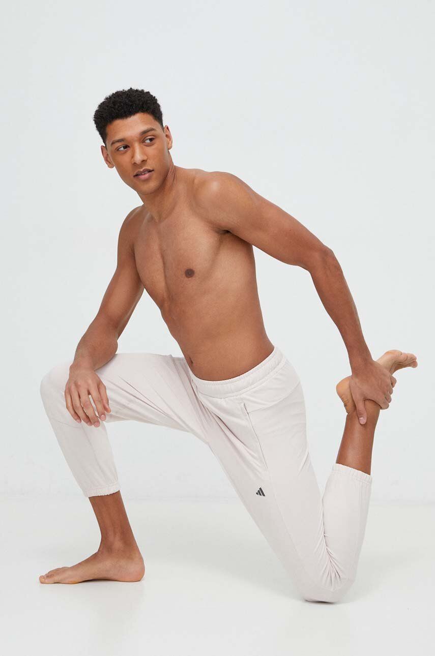 adidas Performance pantaloni de antrenament Designed for Training culoarea roz, uni IU4604 adidas Performance pantaloni de antrenament Designed for Training culoarea roz, uni IU4604