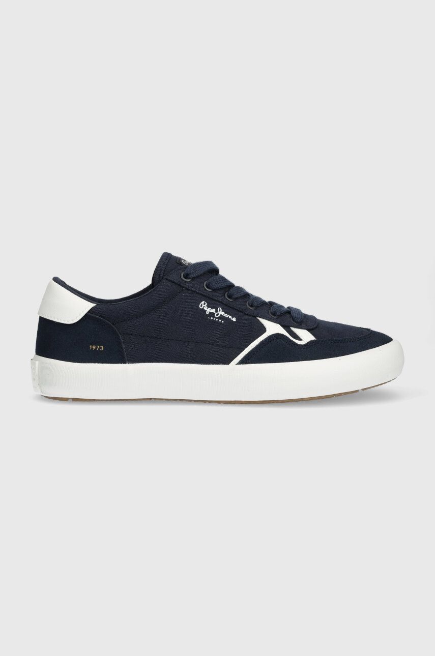 Pepe Jeans tenisi PMS31038 barbati, culoarea albastru marin, TRAVIS BRIT M Pepe Jeans tenisi PMS31038 barbati, culoarea albastru marin, TRAVIS BRIT M