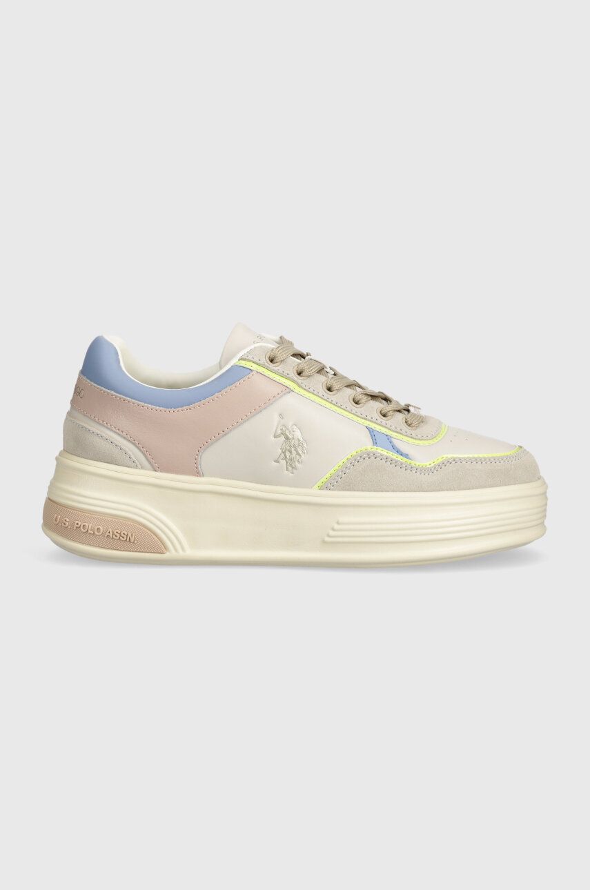 U.S. Polo Assn. sneakers ASUKA culoarea bej, ASUKA004W 4YH1 U.S. Polo Assn. sneakers ASUKA culoarea bej, ASUKA004W 4YH1