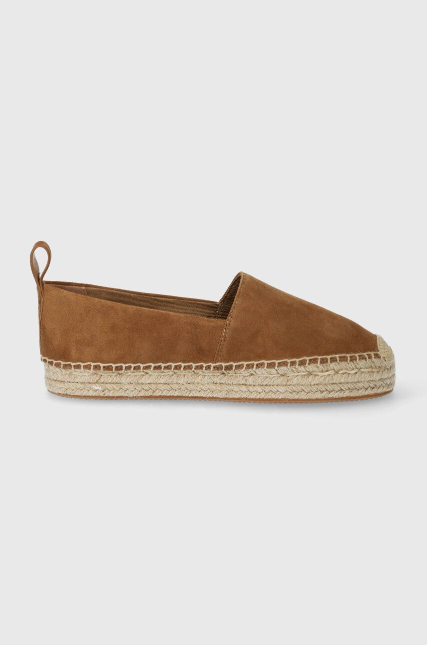 BOSS espadrile din piele intoarsa Madeira culoarea bej, 50517280 BOSS espadrile din piele intoarsa Madeira culoarea bej, 50517280