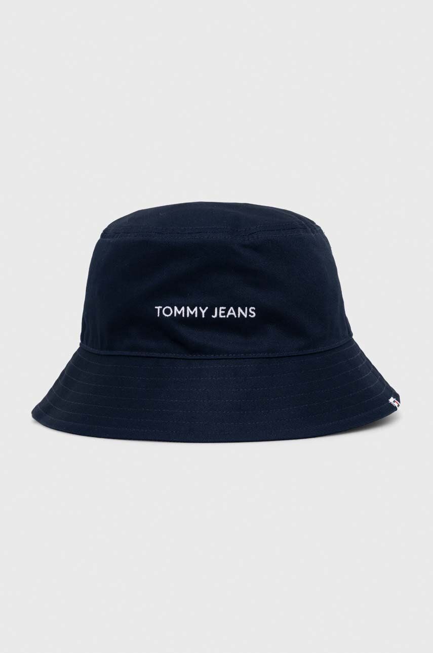 Tommy Jeans pălărie din bumbac culoarea bleumarin, bumbac AM0AM12144 Tommy Jeans pălărie din bumbac culoarea bleumarin, bumbac AM0AM12144