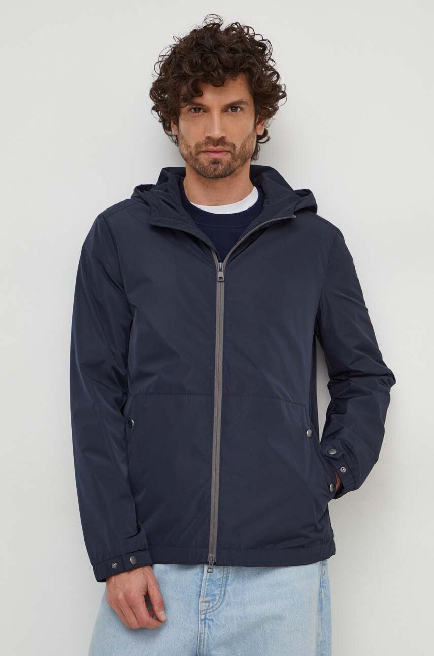 Geox geaca M4520T-T3053 M LEITAN barbati, culoarea albastru marin, de tranzitie Geox geaca M4520T-T3053 M LEITAN barbati, culoarea albastru marin, de tranzitie