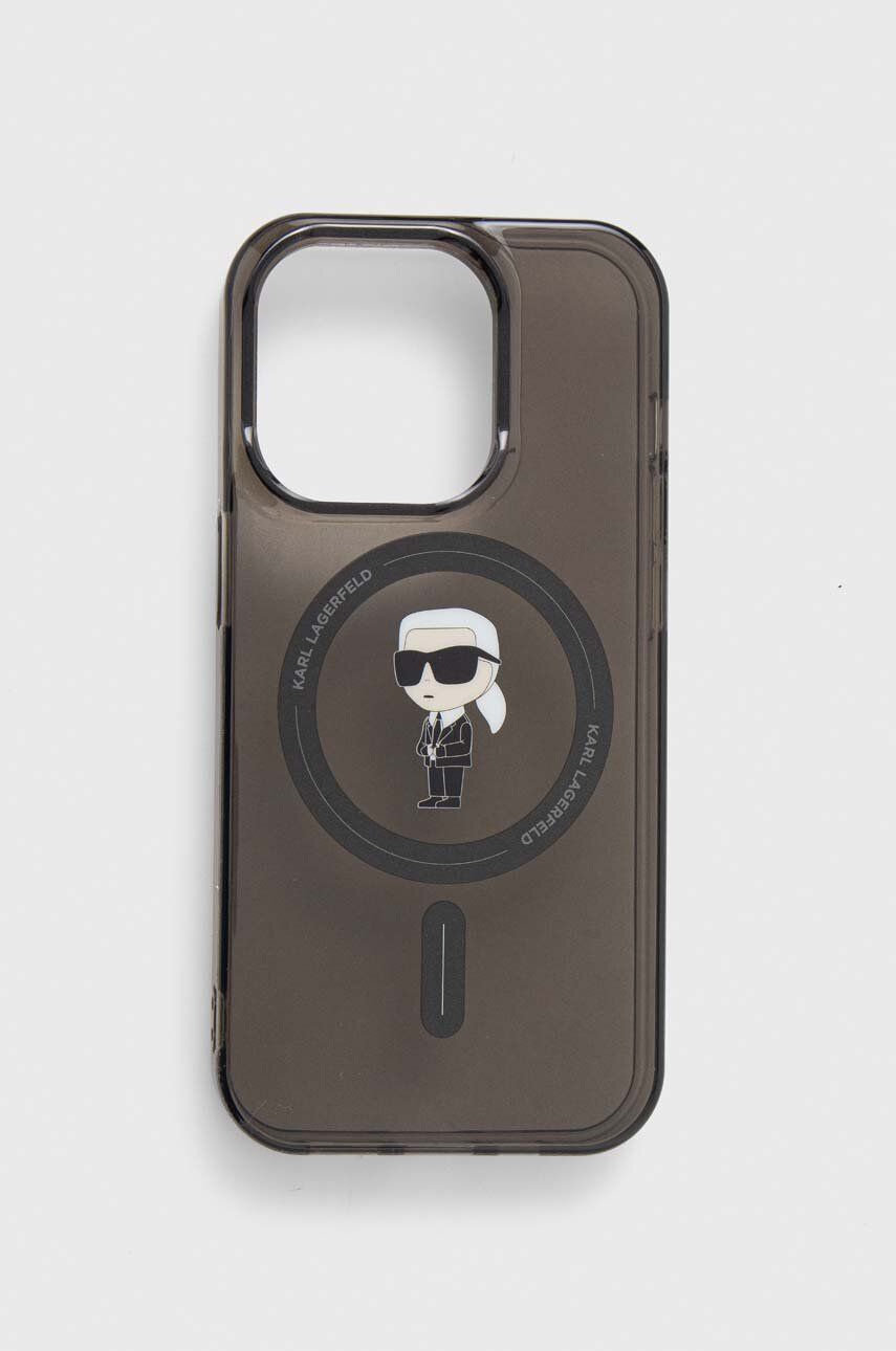 Karl Lagerfeld Husă pentru telefon iPhone 14 Pro 6.1" culoarea negru Karl Lagerfeld Husă pentru telefon iPhone 14 Pro 6.1" culoarea negru