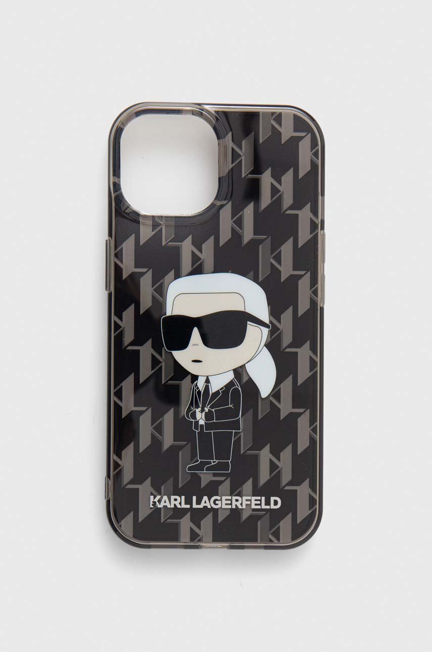 Karl Lagerfeld Husă pentru telefon iPhone 15 / 14 / 13 6.1" culoarea negru Karl Lagerfeld Husă pentru telefon iPhone 15 / 14 / 13 6.1" culoarea negru