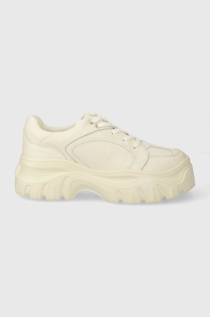 Desigual sneakers din piele Chunky culoarea bej, 24SSKL01.1011 Desigual sneakers din piele Chunky culoarea bej, 24SSKL01.1011