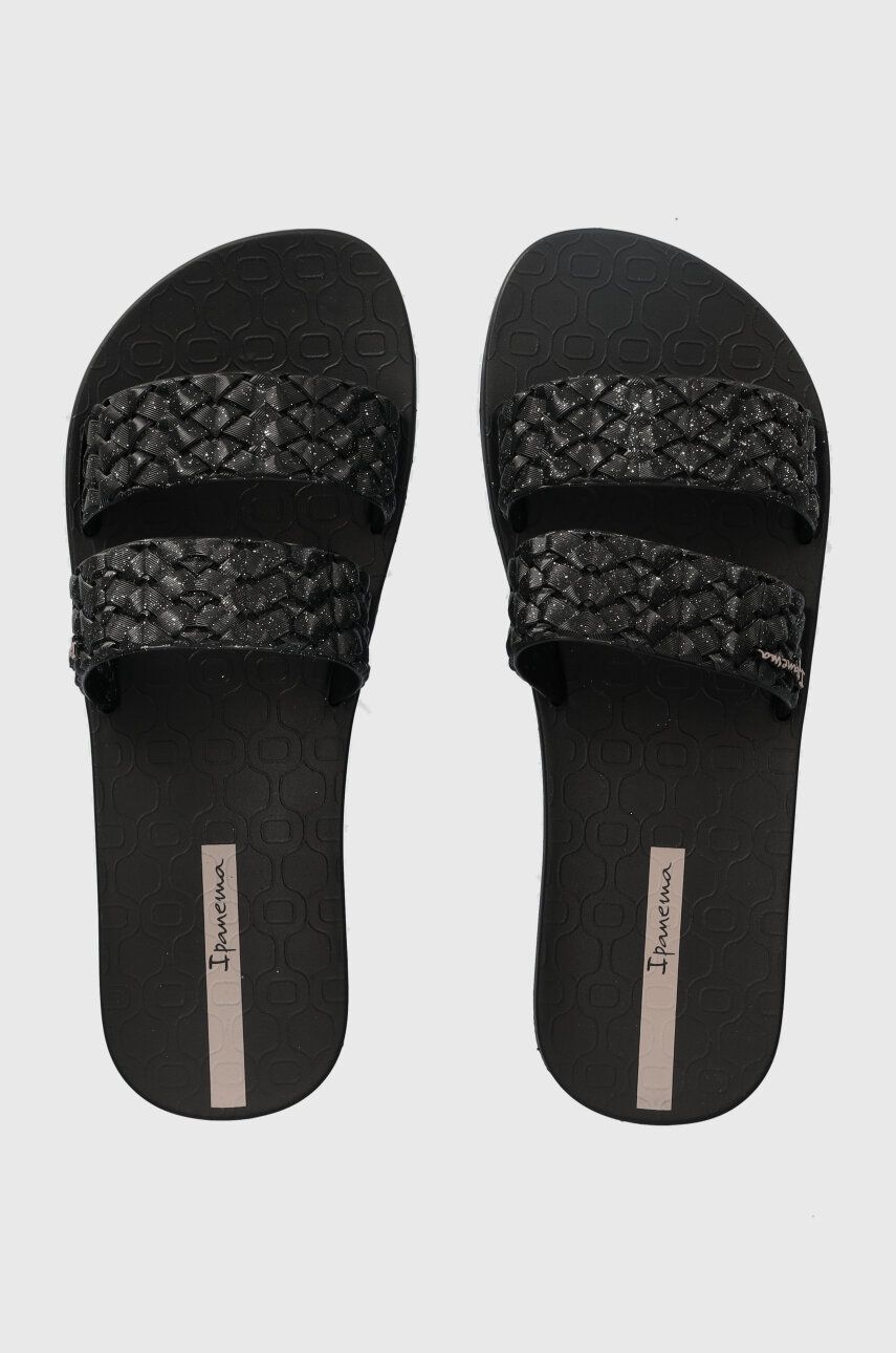 Ipanema papuci RENDA II FEM femei, culoarea negru, 83243-AS026 Ipanema papuci RENDA II FEM femei, culoarea negru, 83243-AS026