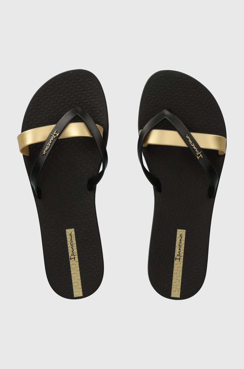 Ipanema slapi KIREI FEM femei, culoarea negru, cu toc plat, 81805-AT156 Ipanema slapi KIREI FEM femei, culoarea negru, cu toc plat, 81805-AT156