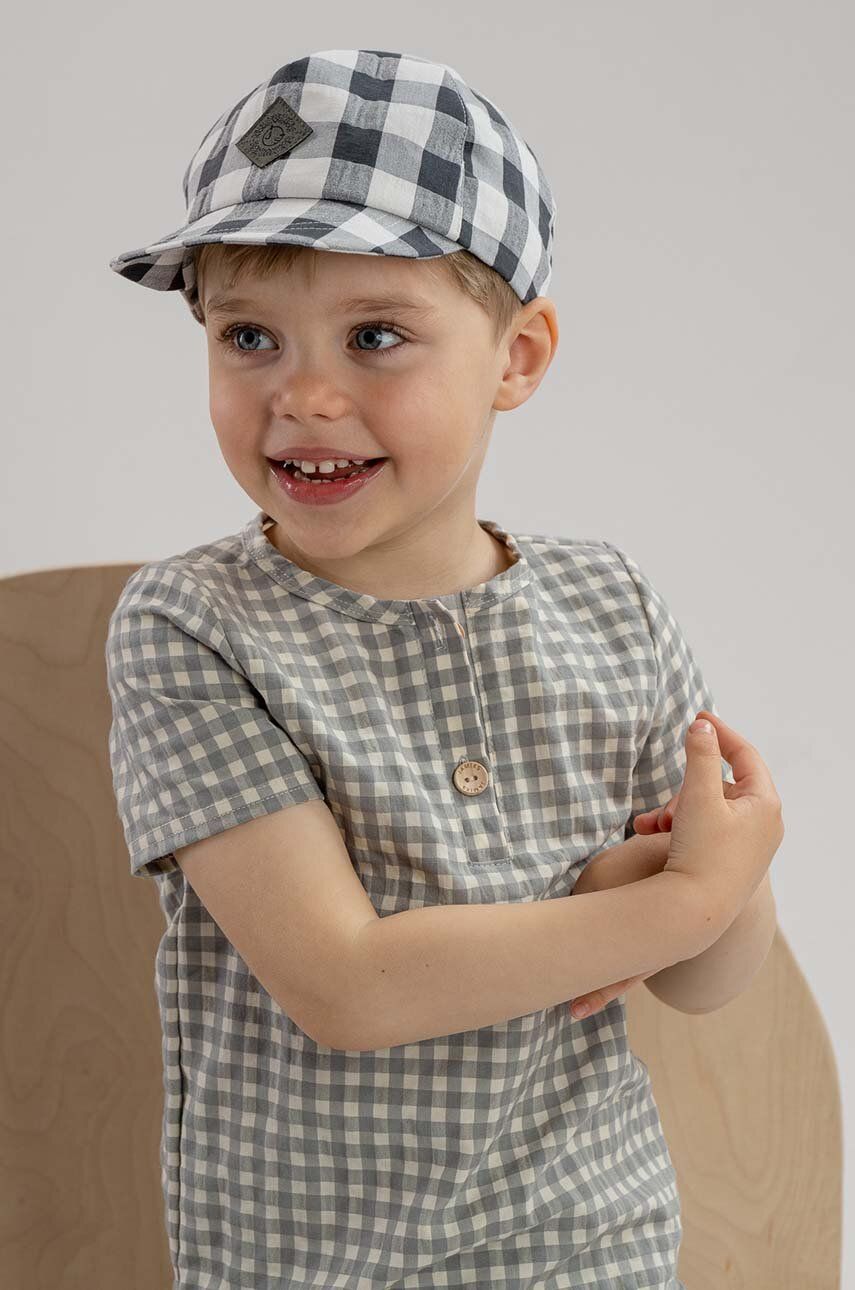 Jamiks șapcă din bumbac pentru copii CORA culoarea negru, modelator Jamiks șapcă din bumbac pentru copii CORA culoarea negru, modelator