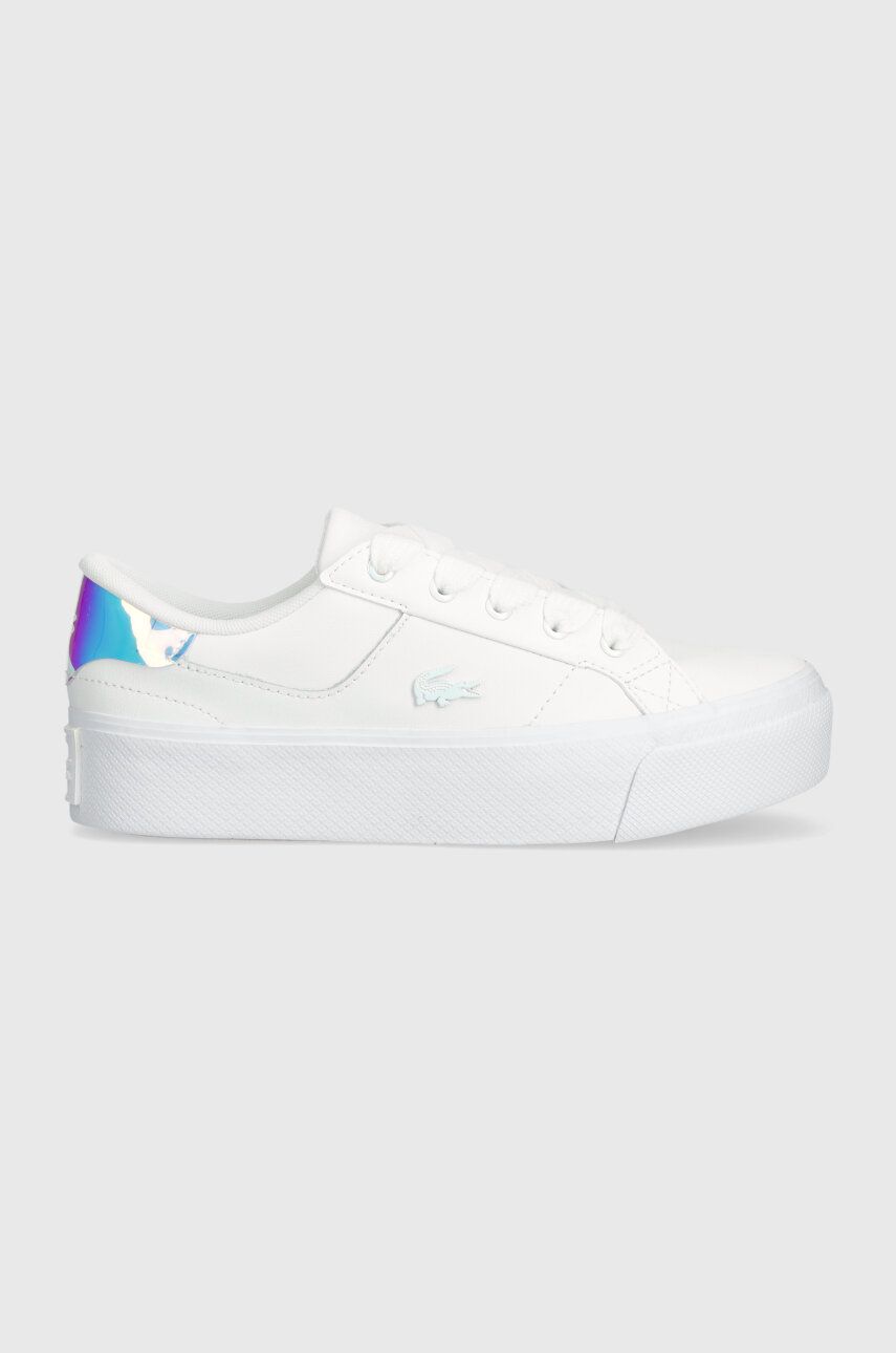 Lacoste sneakers Ziane Platform Leather culoarea alb, 47CFA0004 Lacoste sneakers Ziane Platform Leather culoarea alb, 47CFA0004