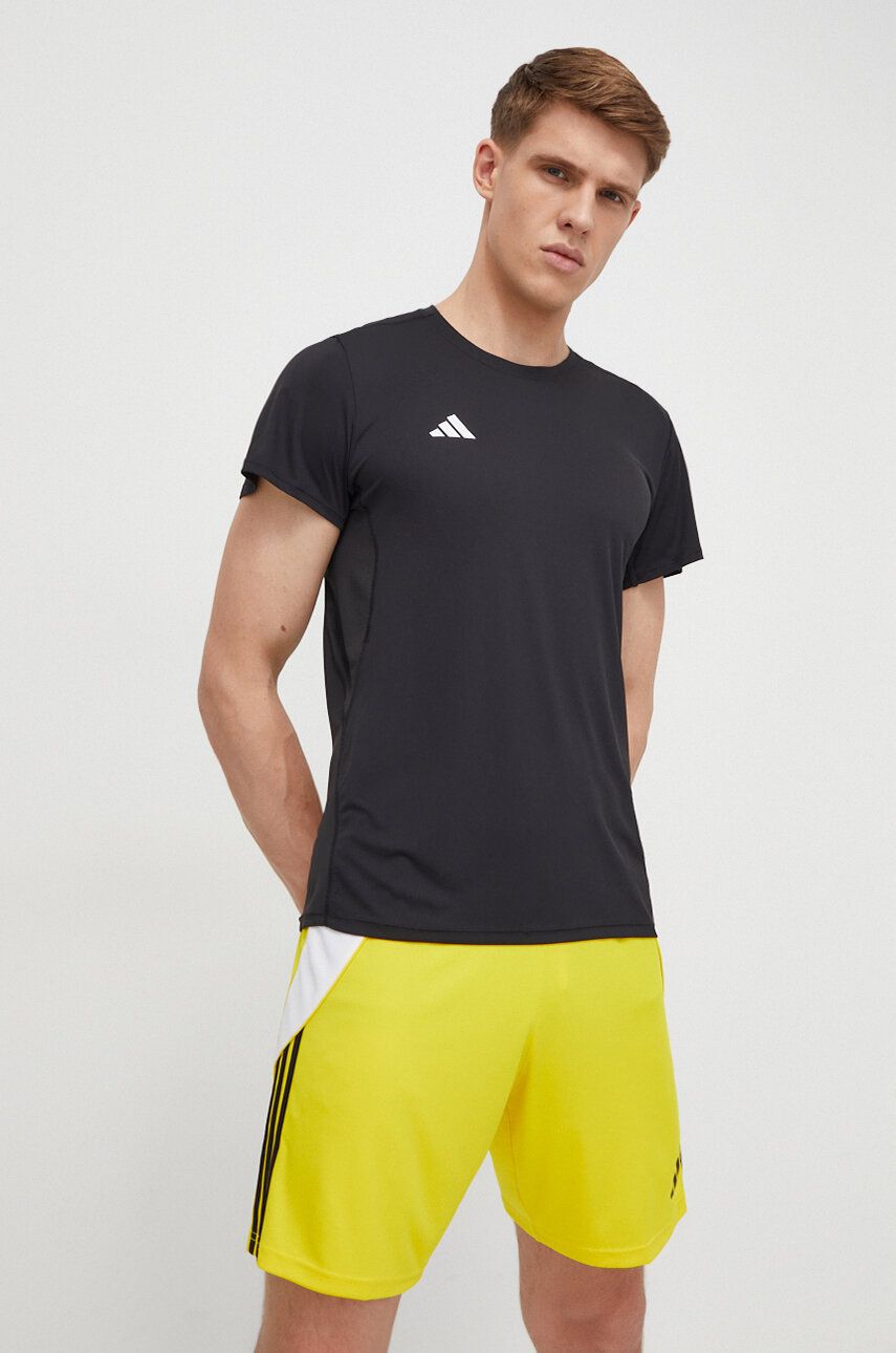 adidas Performance tricou de alergare Adizero culoarea negru, uni IN1156 adidas Performance tricou de alergare Adizero culoarea negru, uni IN1156