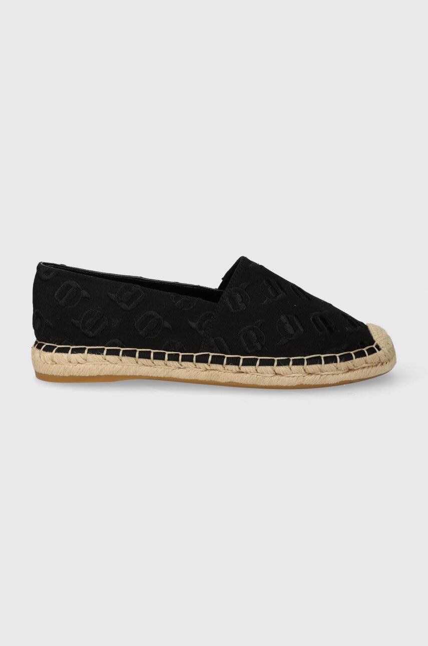 Karl Lagerfeld espadrile KAMINI NFT culoarea negru, KL80124A Karl Lagerfeld espadrile KAMINI NFT culoarea negru, KL80124A