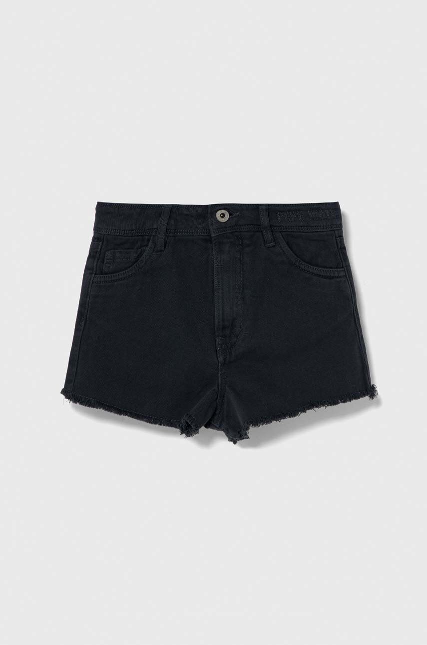 Pepe Jeans pantaloni scurti din denim pentru copii OFRA neted, talie reglabila Pepe Jeans pantaloni scurti din denim pentru copii OFRA neted, talie reglabila